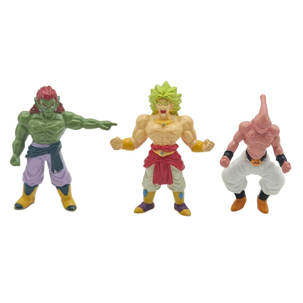 Dragon Ball Z Vintage Mini Figures Lot Broly Bojack Kid Buu 2.5" 1996 1989